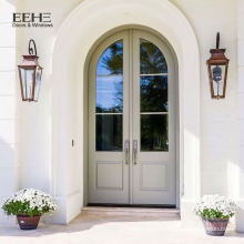 Luxury ash solid wood arch door